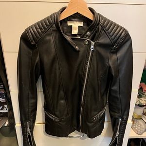NWOT Womens H&M brand faux leather jacket.